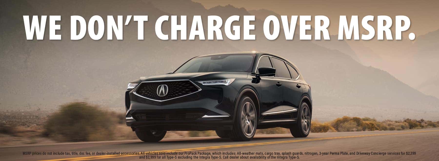 Don't Charge Over MSRP
