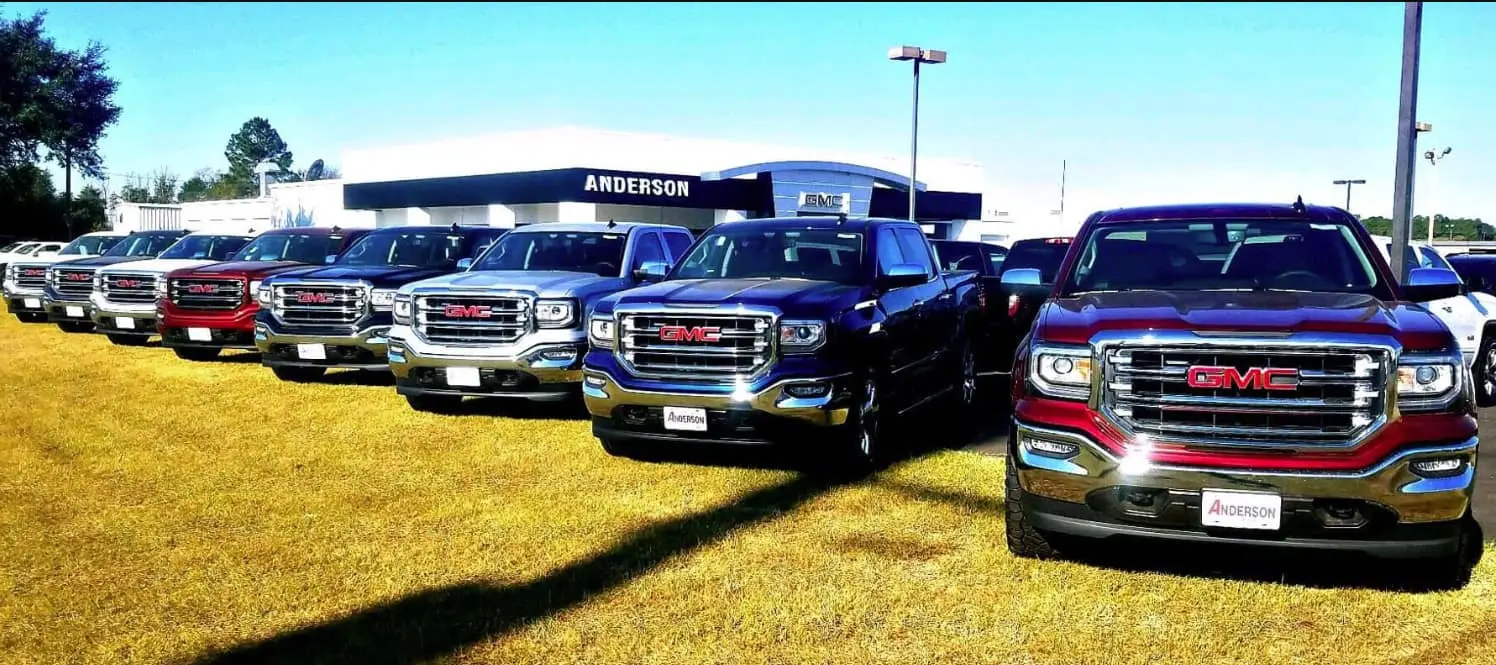 An exterior shot of a Buick GMC dealership.