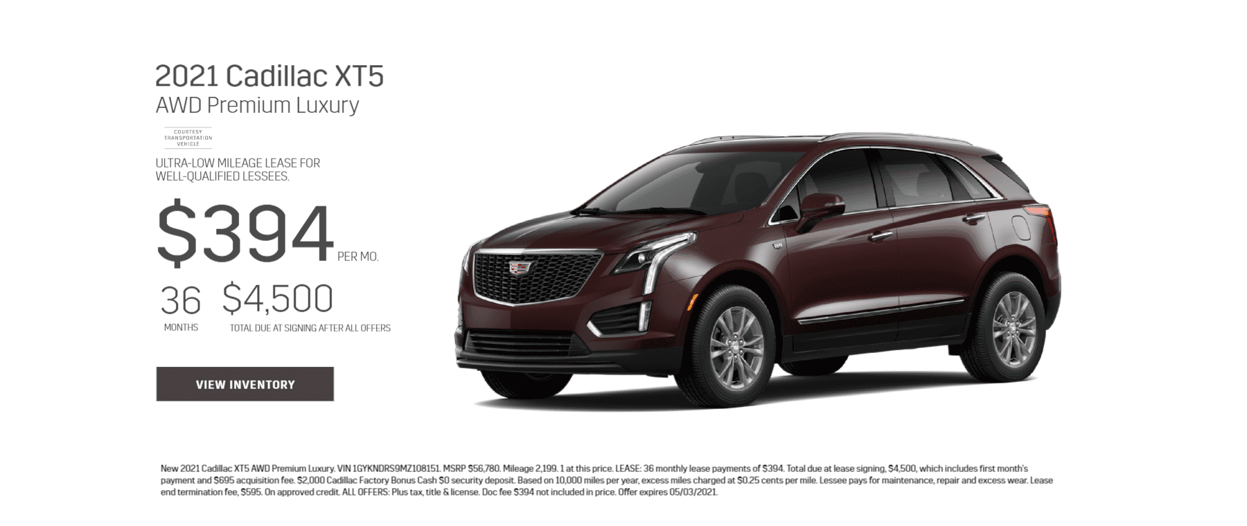 XT5 Lease
