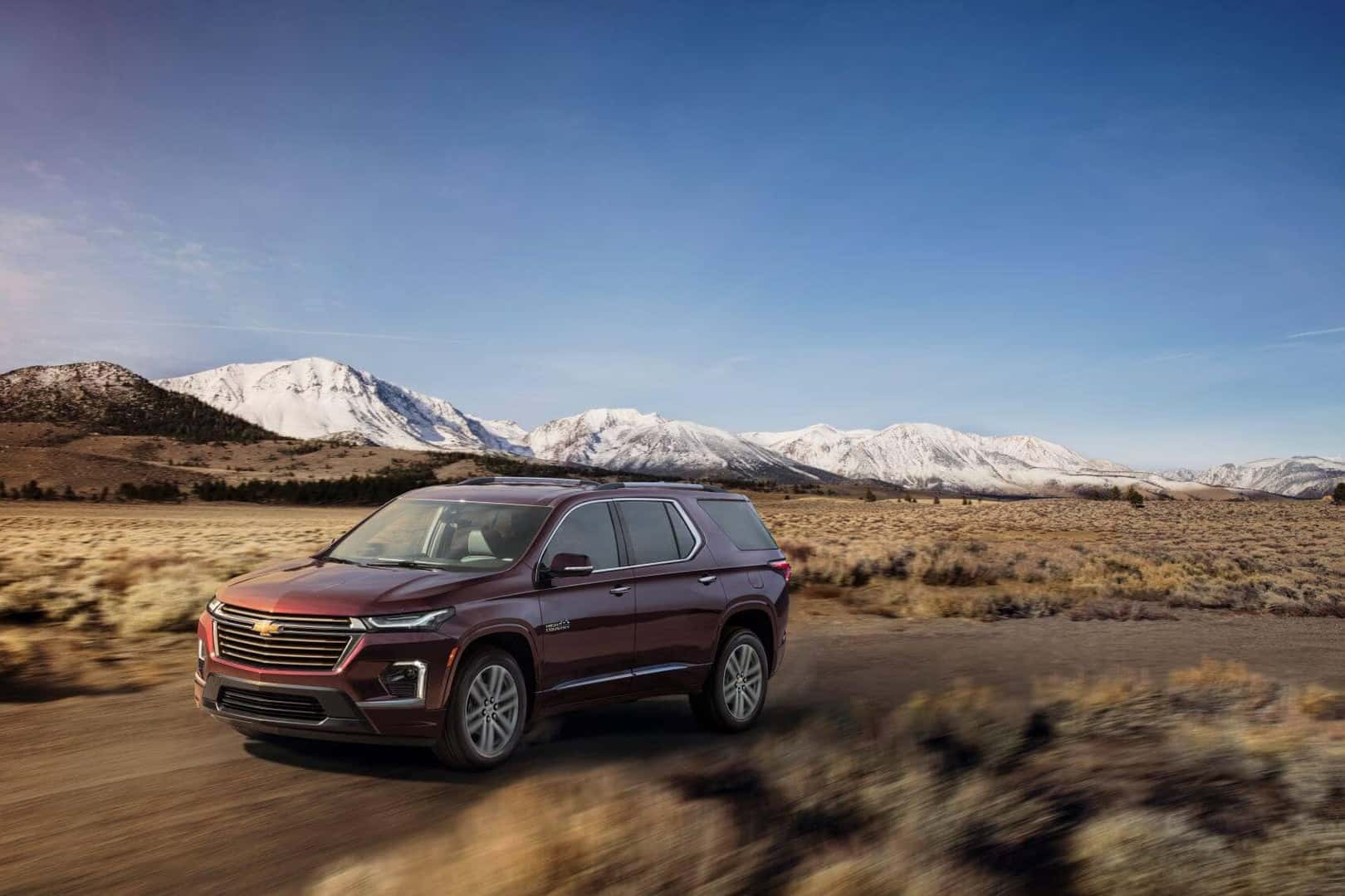 Chevy Traverse in Red