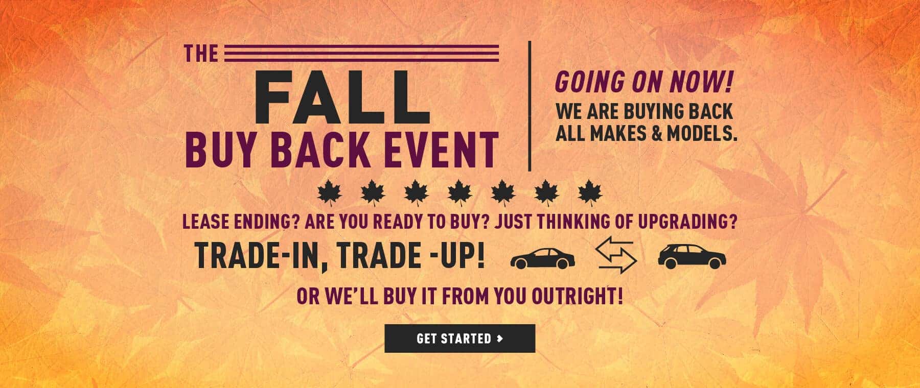 Fall Buy Back Event