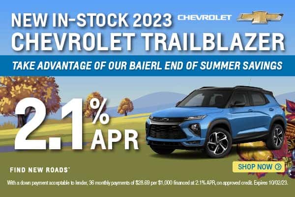 2023 Trailblazer 2.1% APR Offer