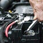 Service on a Mazda battery