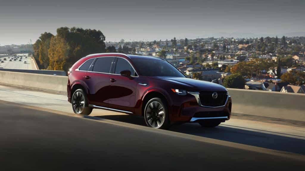 A Mazda Certified Pre-Owned model on the road