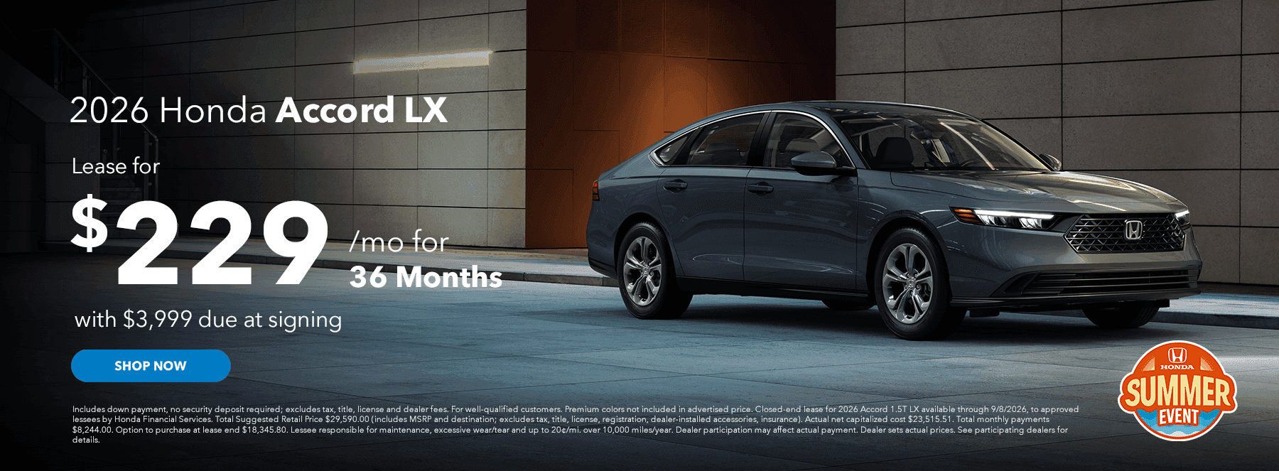 2026 Honda Accord LX