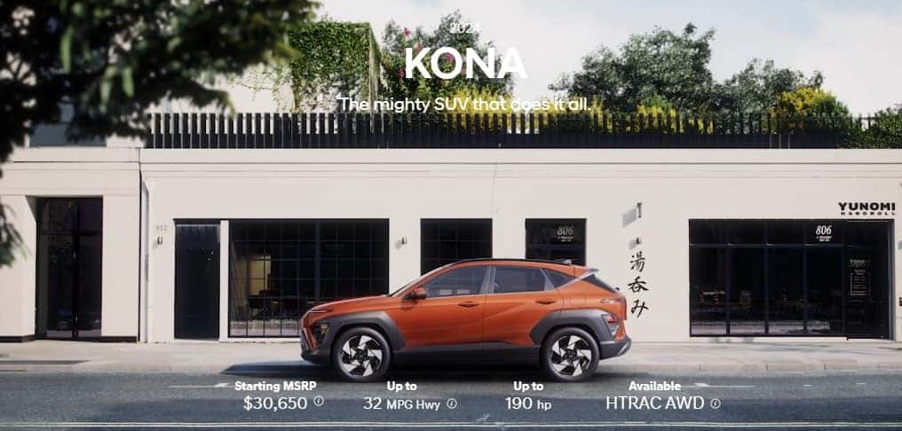 New 2024 Hyundai Kona for sale or lease White Marsh Hyundai Dealer Near Me