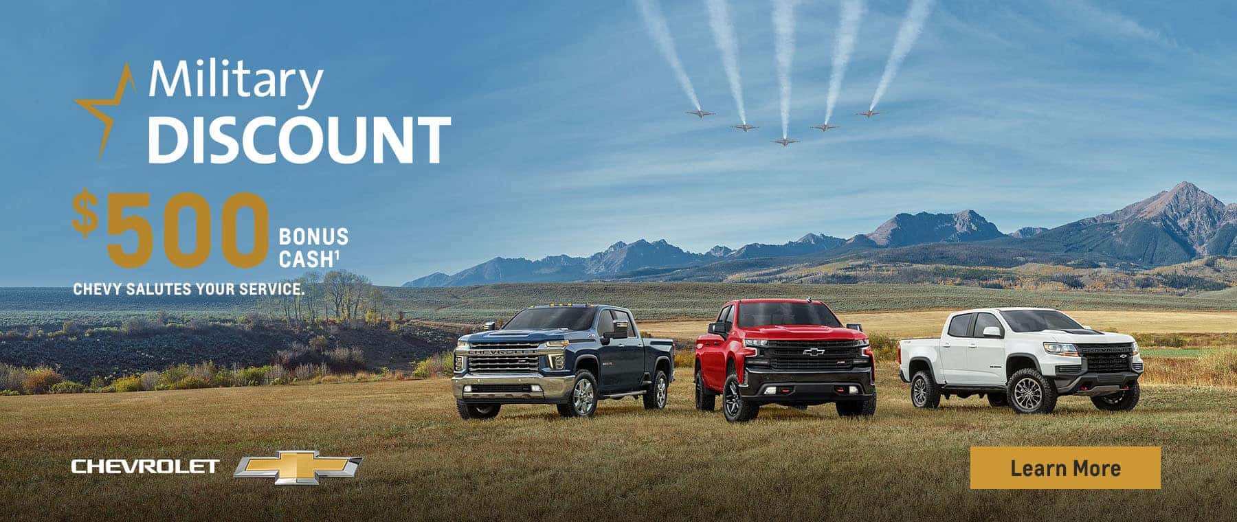 $500 Bonus Cash to all Military