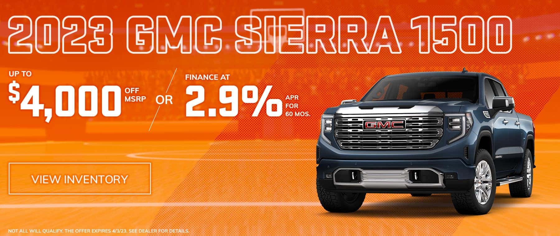 UP TO $4,000 OFF MSRP OR FINANCE AT 2.9% APR FOR 60 MONTHS