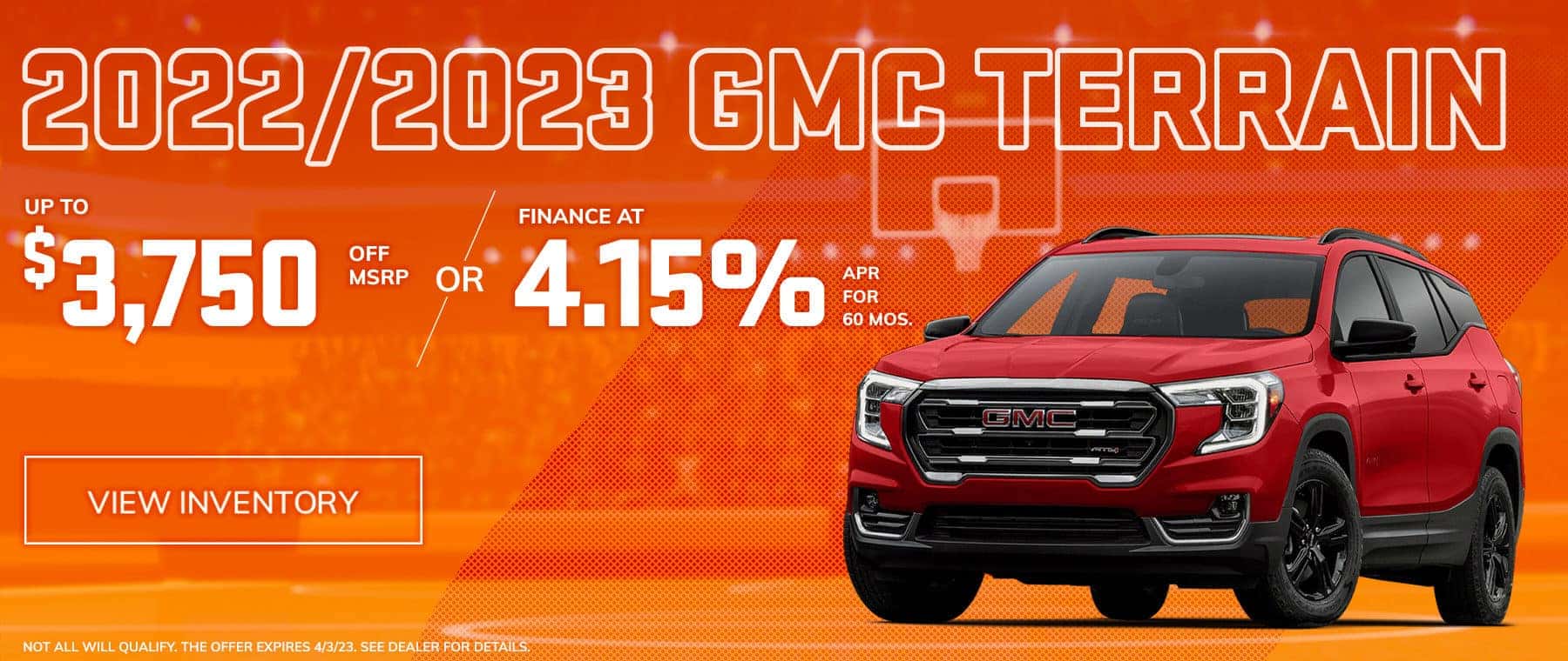 Up to $3750 off MSRP or Finance at 4.15% for 60 months