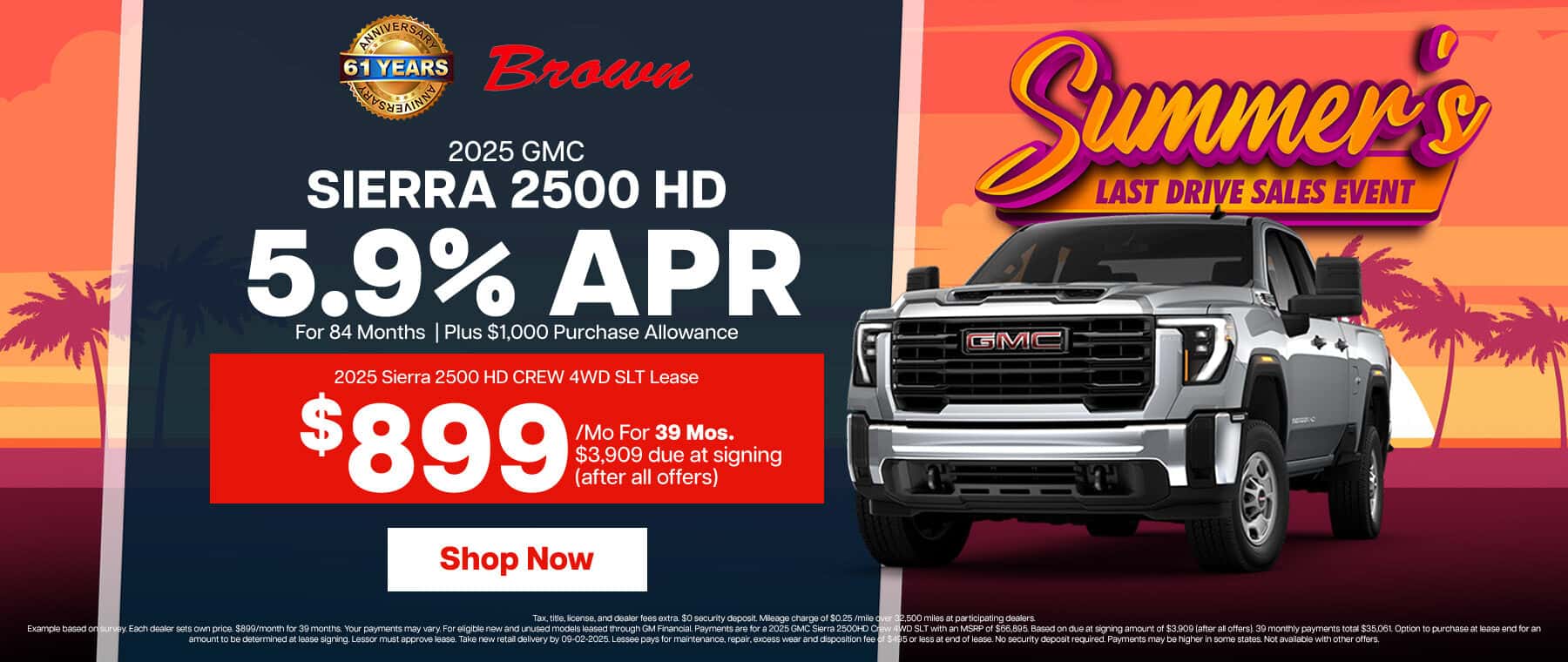 2025 Ram 2500, Lease for $899/Mo for 39 months