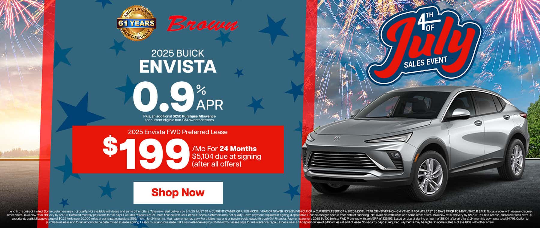 2025 Buick Envista, 0.9% APR or Lease for $199/Mo for 24 months