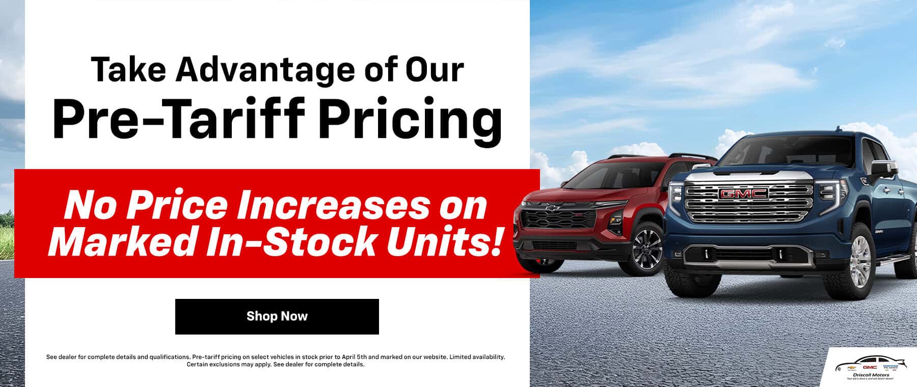 Pre-Tariff Pricing