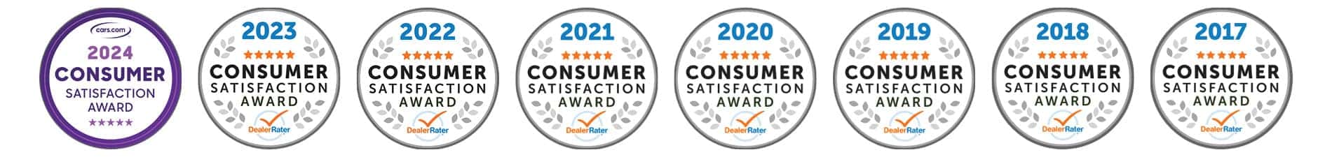 DealerRater and Cars.com Consumer Satisfaction Award