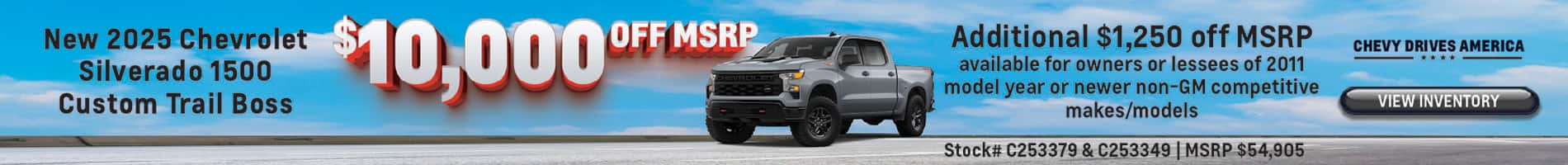 Great Savings on New 2025 Chevrolet Silverado 1500 Custom