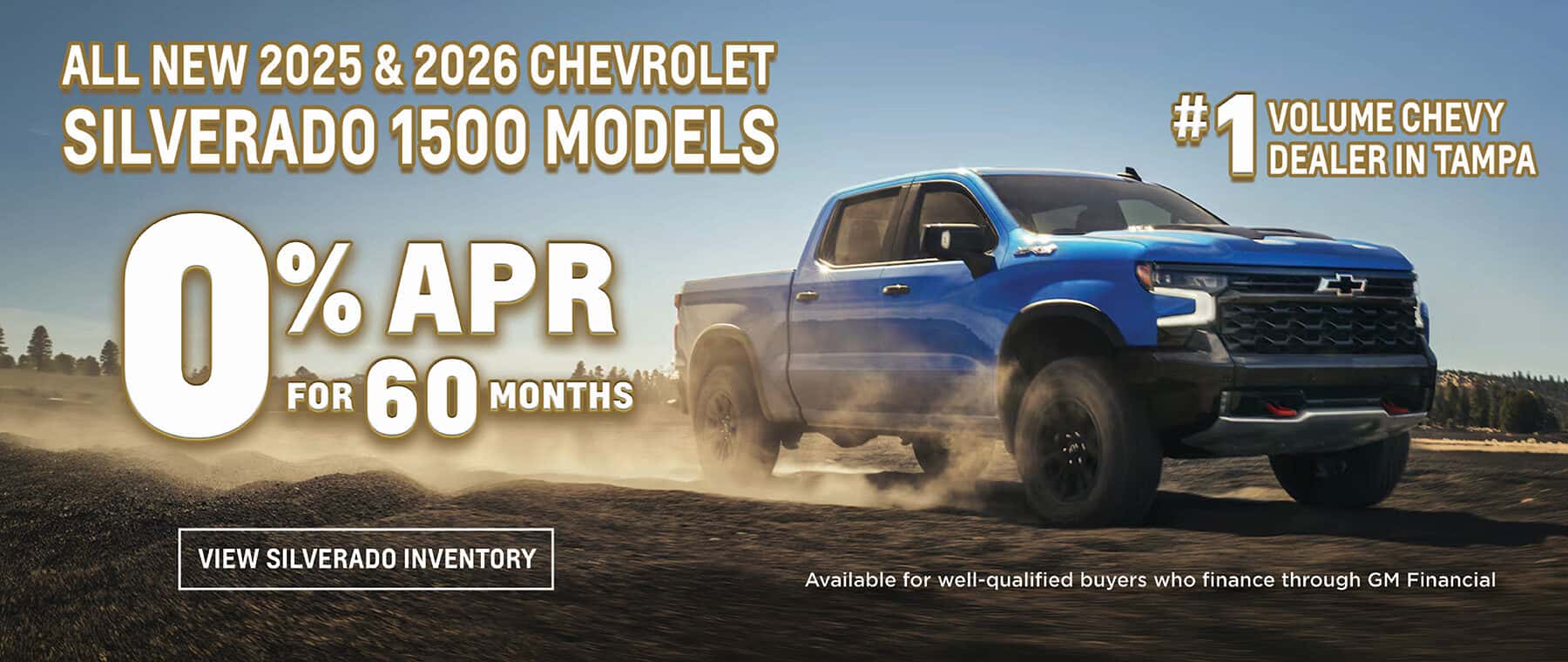 0% APR Financing on New 2026 Silverado 1500 Trucks