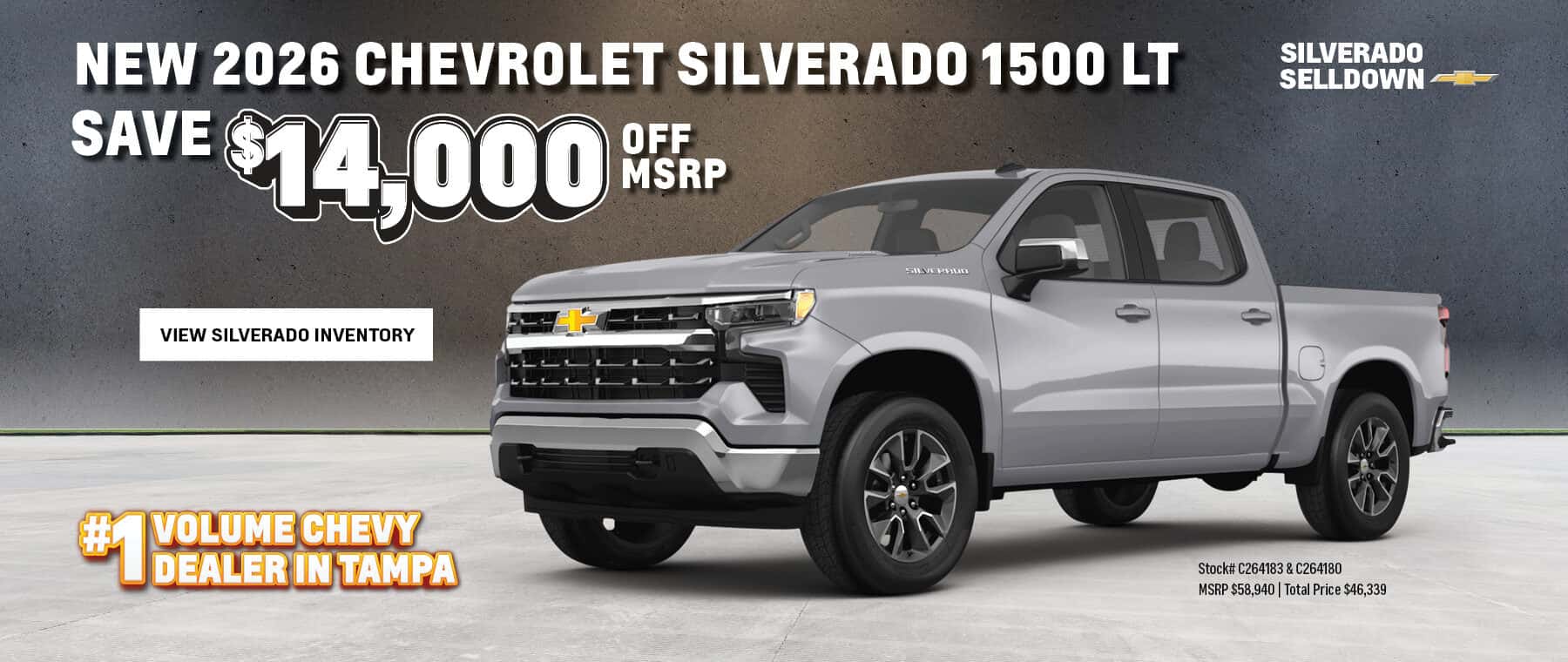 $14,000 off MSRP on New 2026 Silverado 1500 LT trucks