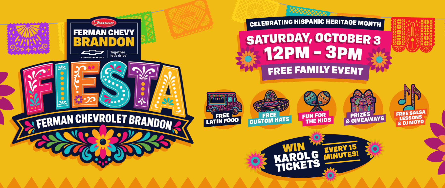 Come celebrate Hispanic Heritage Month at Ferman Chevrolet of Brandon