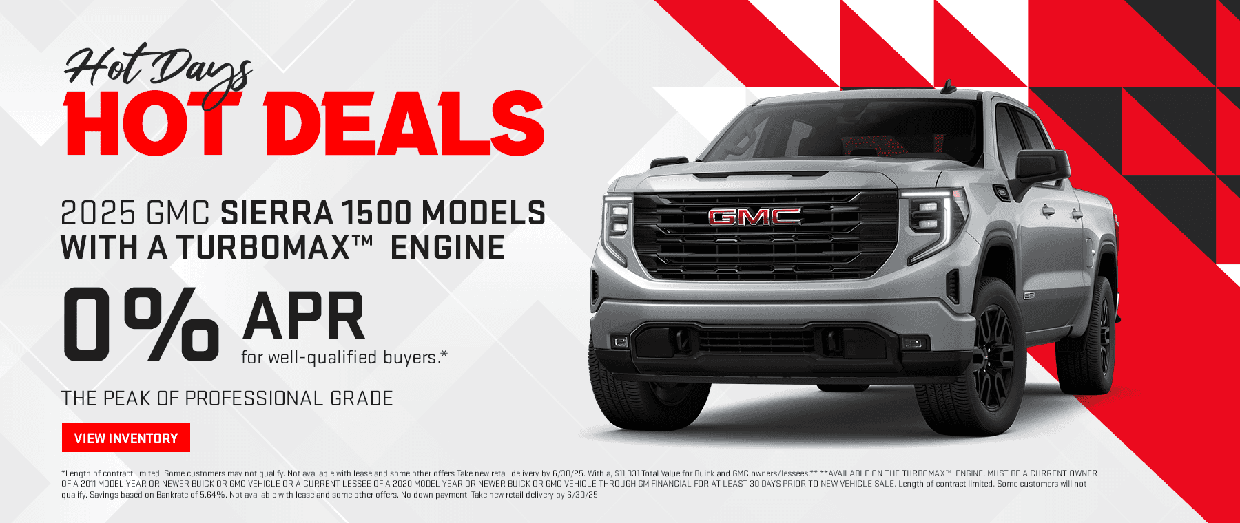 2025 GMC SIERRA 1500 MODELS GIMC WITH A TURBOMAX™ ENGINE