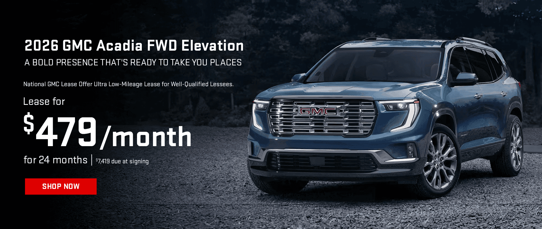 2026 GMC Acadia FWD Elevation