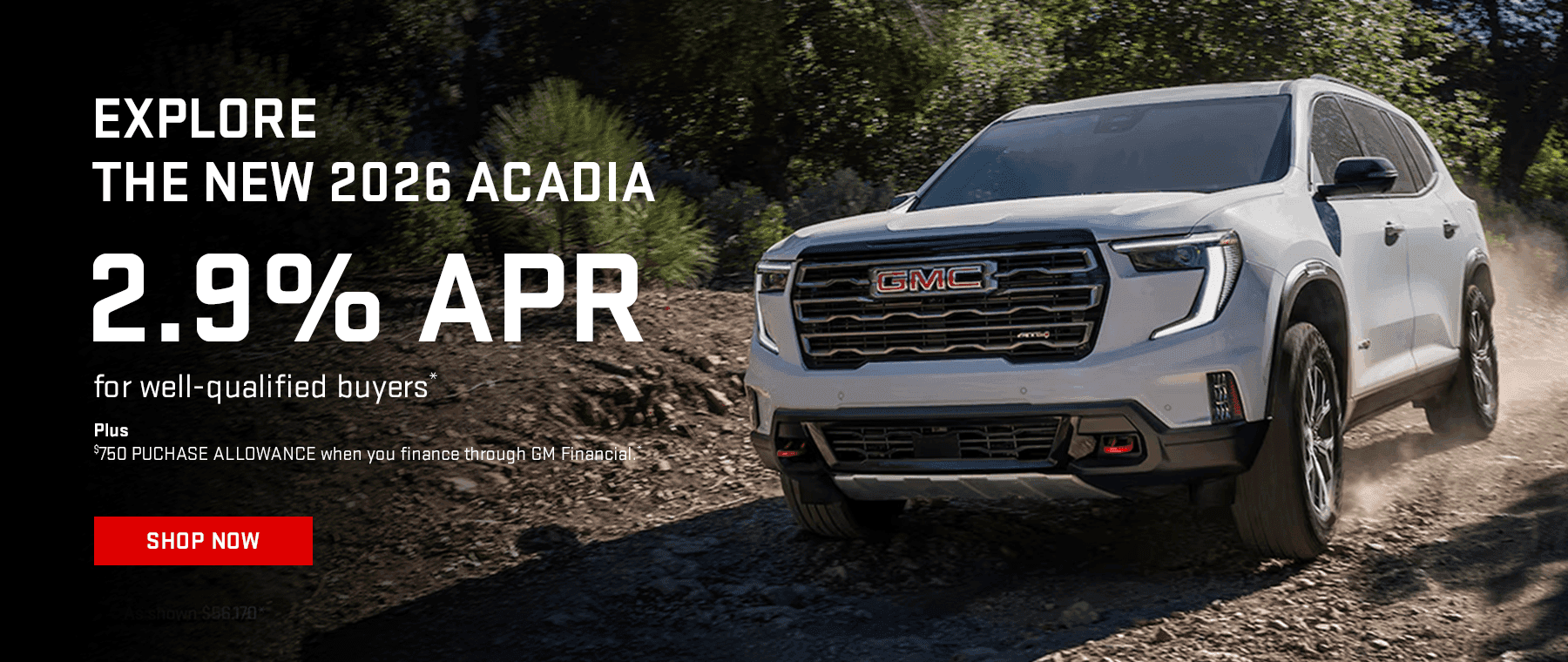 EXPLORE THE NEW 2026 ACADIA