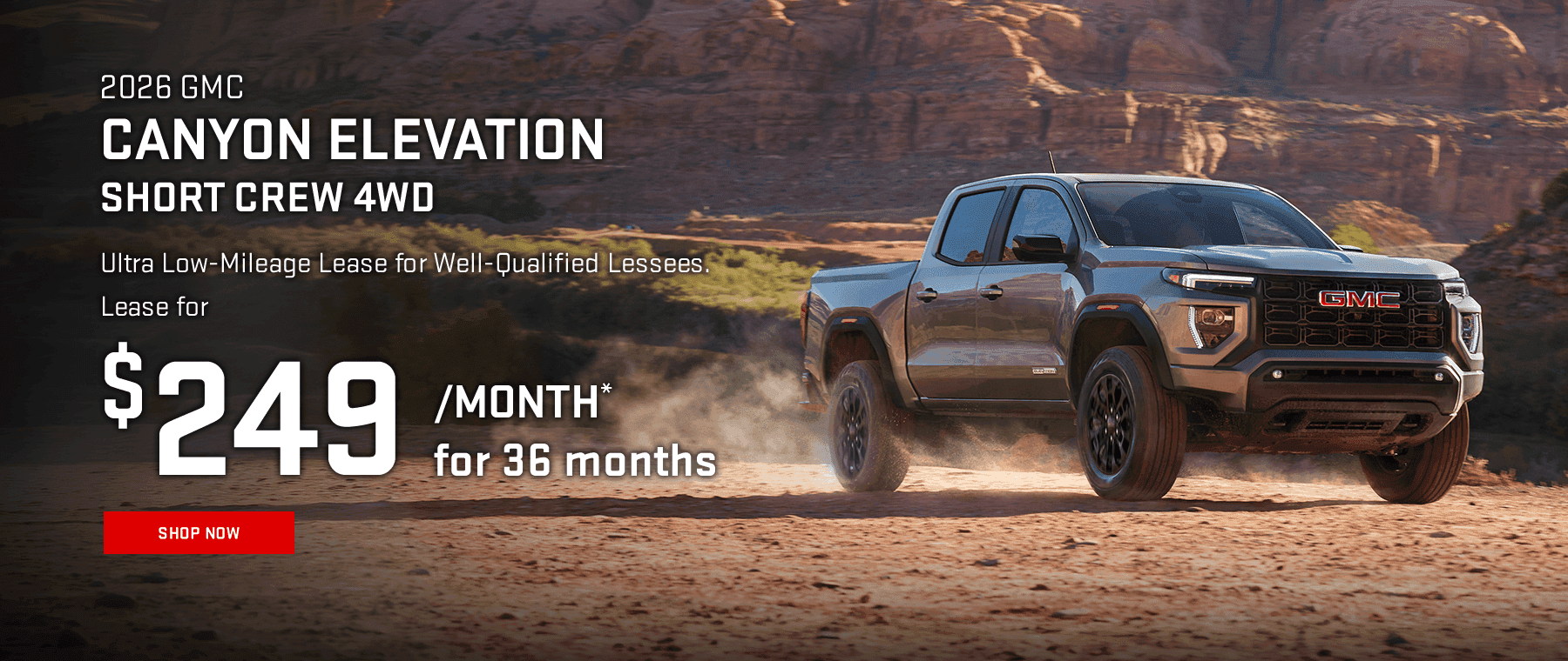 2026 GMC Canyon Short Crew 4WD Elevation
