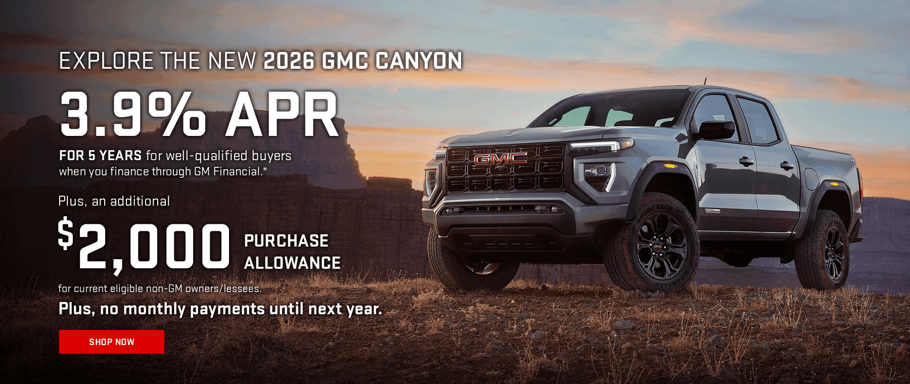 EXPLORE THE NEW 2026 CANYON