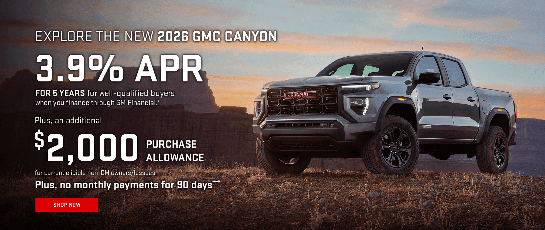 NEW 2026 CANYON ELEVATION
