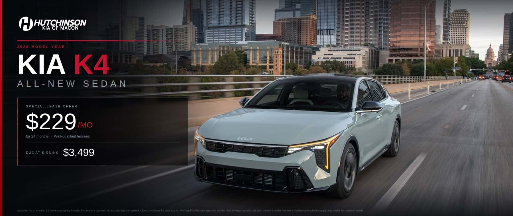 2026 MODEL YEAR KIA K4 ALL-NEW SEDAN