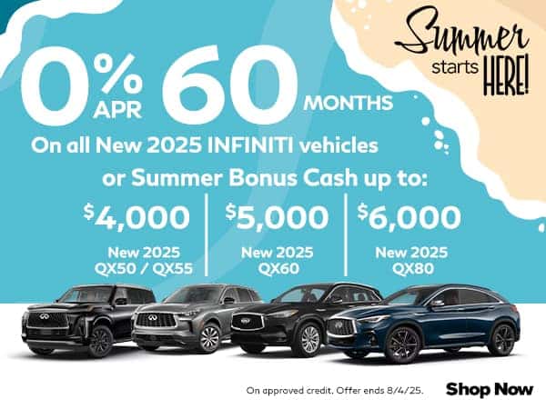 New 2025 INFINITI Vehicles