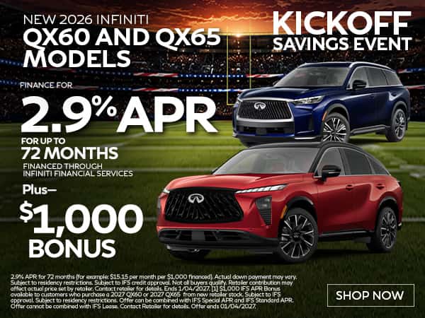 Los nuevos INFINITI QX60 y QX65 de 2027