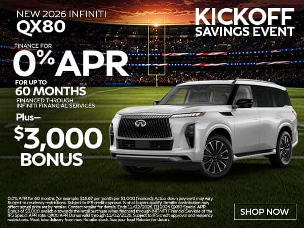 Nuevos modelos INFINITI QX80 2026