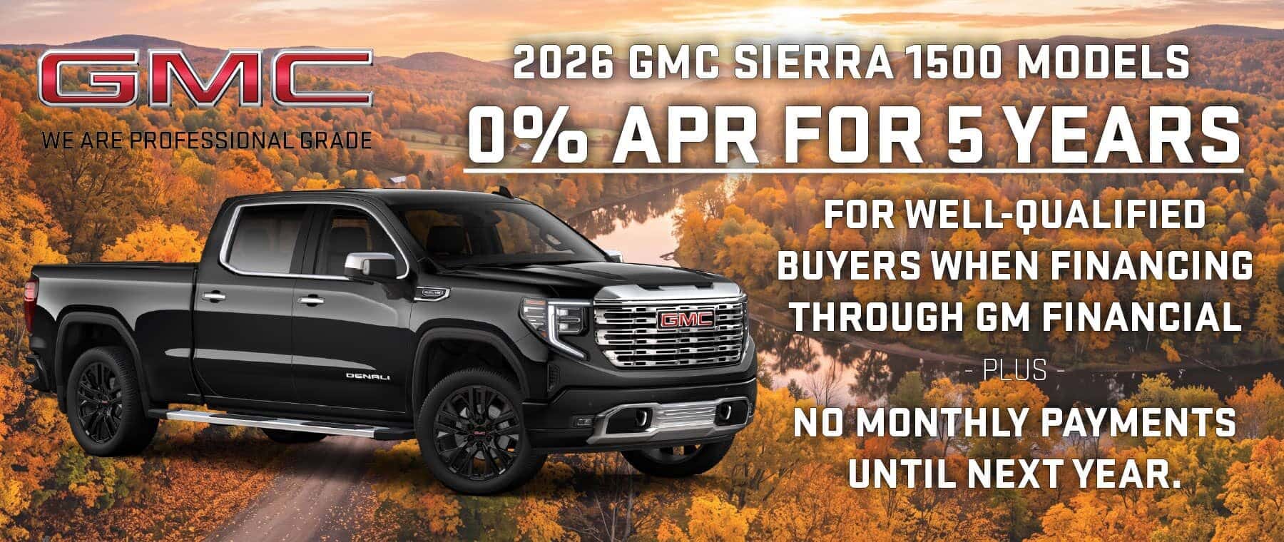 GMC Sierra 1500 Models Banner