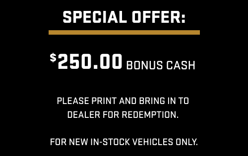 $250 Bonus Cash