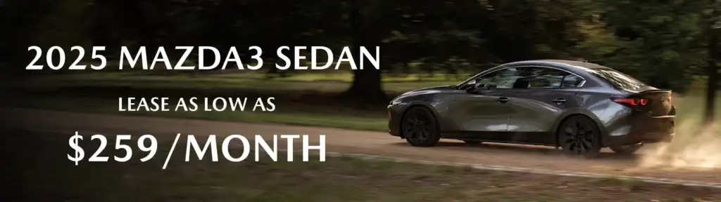 New 2025Mazda3 Sedan Incentives