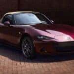 Red Mazda Miata MX-5 parked
