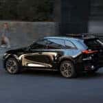 Image of Mazda CX-70 driving down the road.