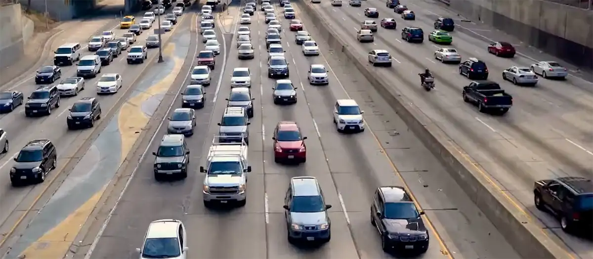 Traffic on freeway