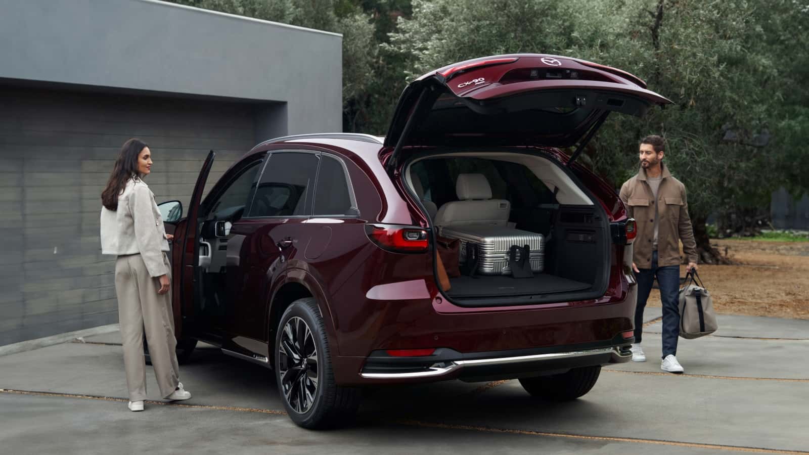 2025 Mazda CX-90 with back open