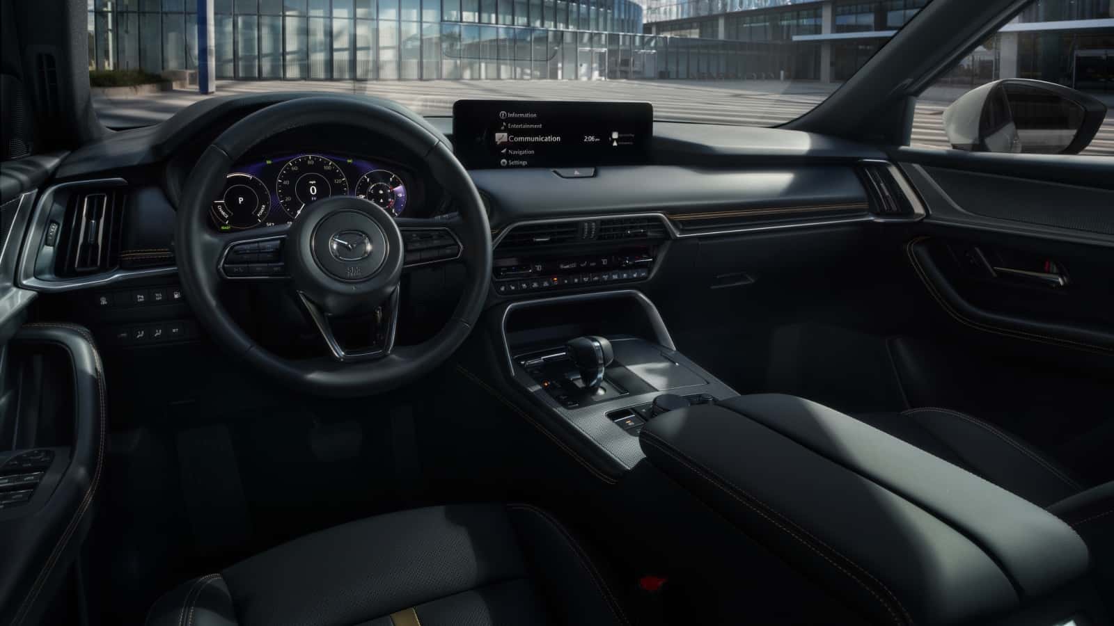 Interior dash area of a Mazda CX-90