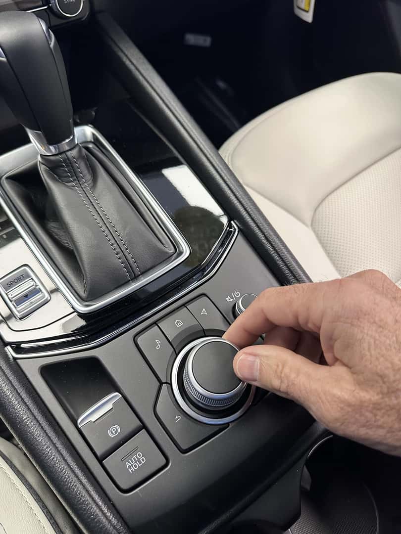 Image of the Mazda infotainment cluster