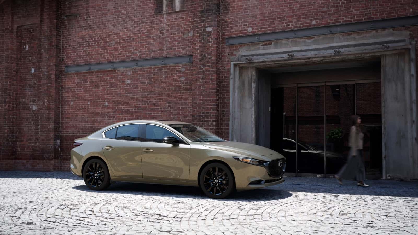 Tan 2025 Mazda3 hatchback