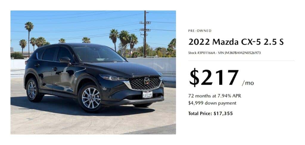 Pre-Owned 2022 Mazda CX-5 2.5 S