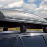 A rooftop luggage carrier, one of the many Chevy accessories designed for summer