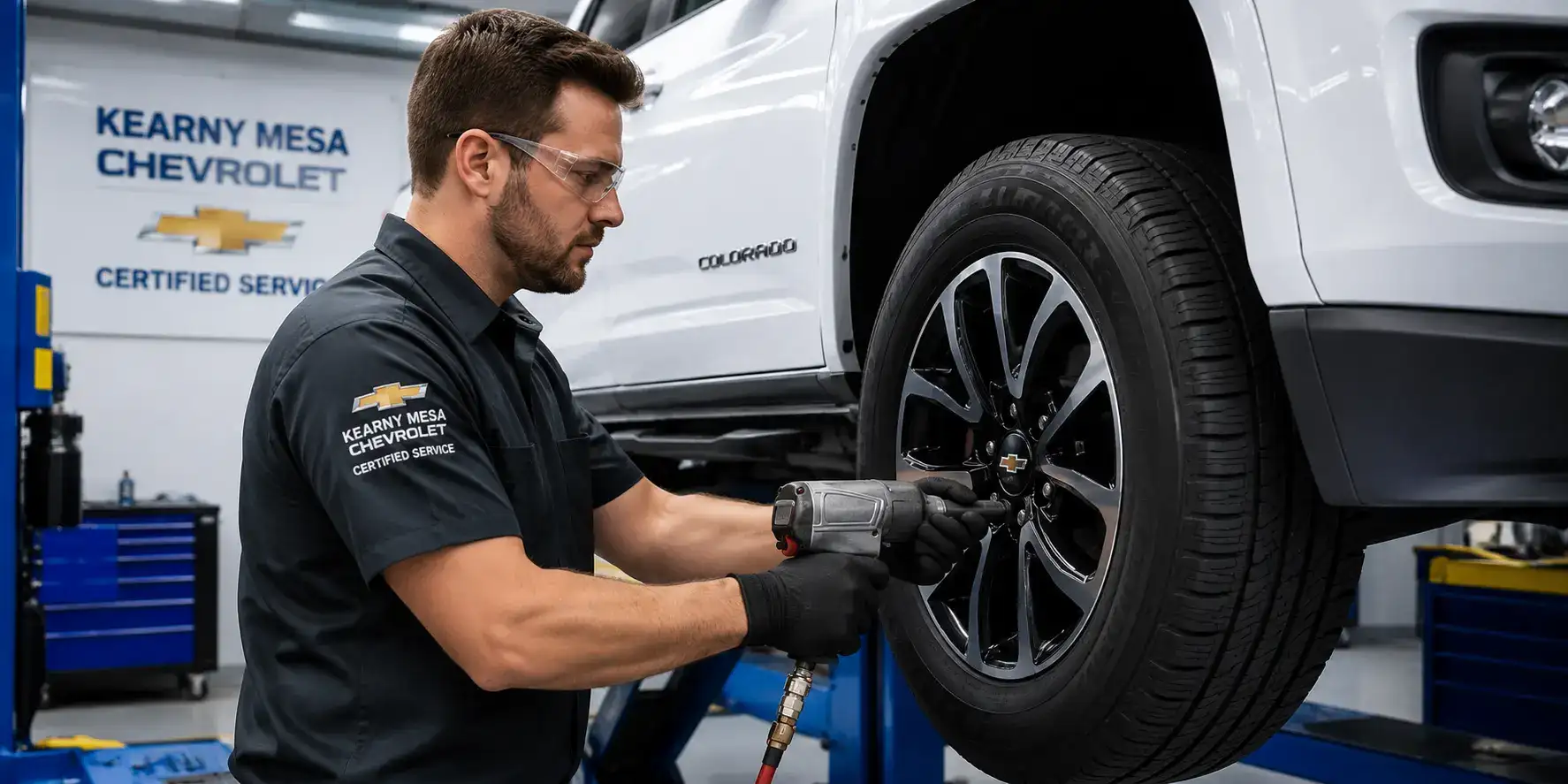 Chevy Colorado tire rotation in San Diego