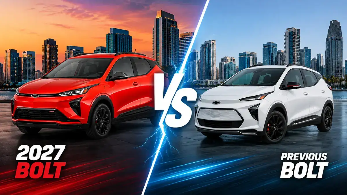 027 Chevy Bolt EV compared with the previous Bolt EV