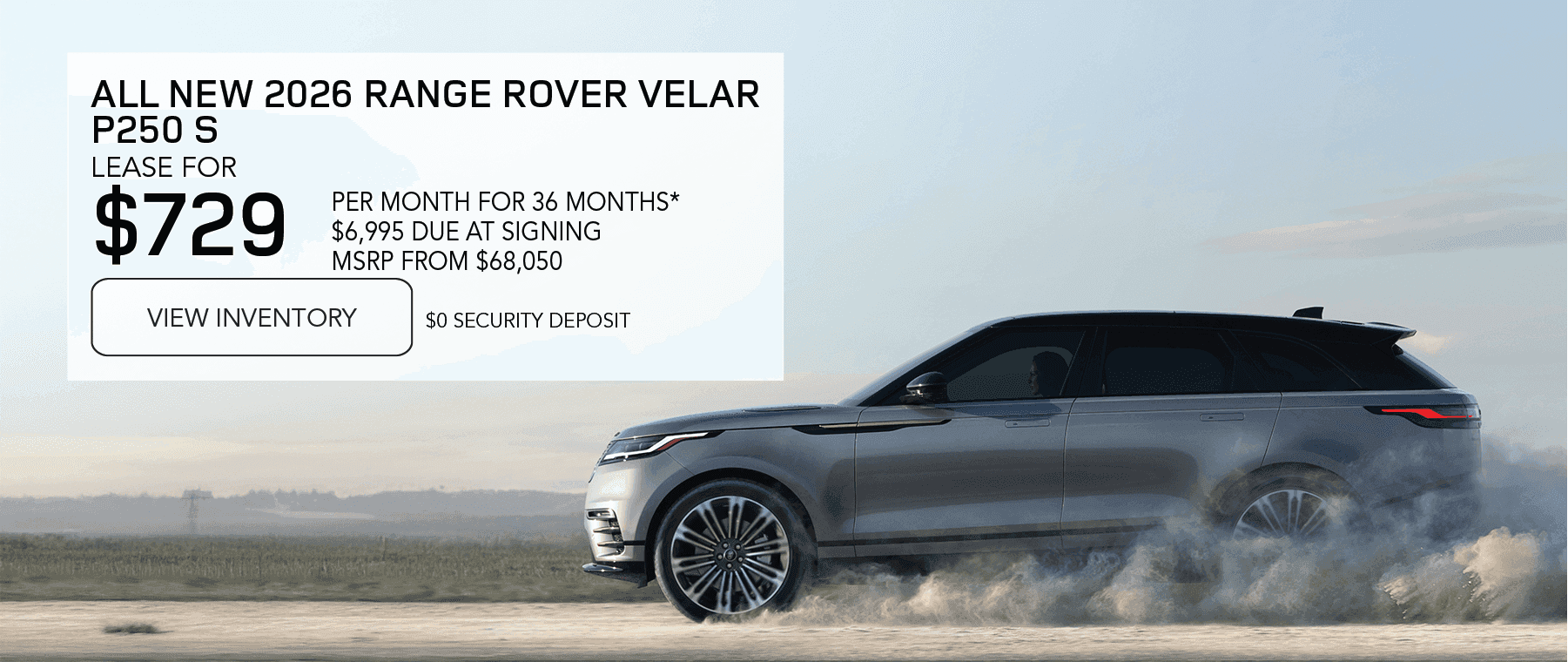 New 2026 Range Rover Velar Lease National Offer June