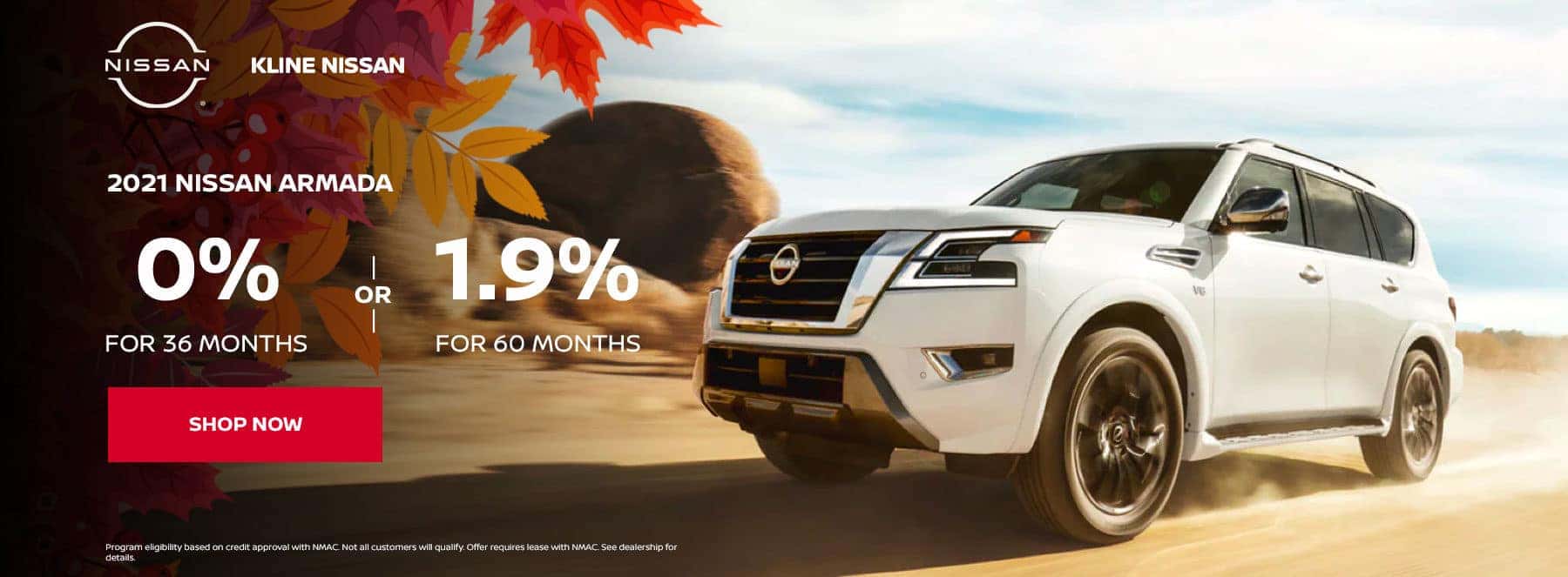 2021 Armada has 0% for 36, 1.9% rate for 60