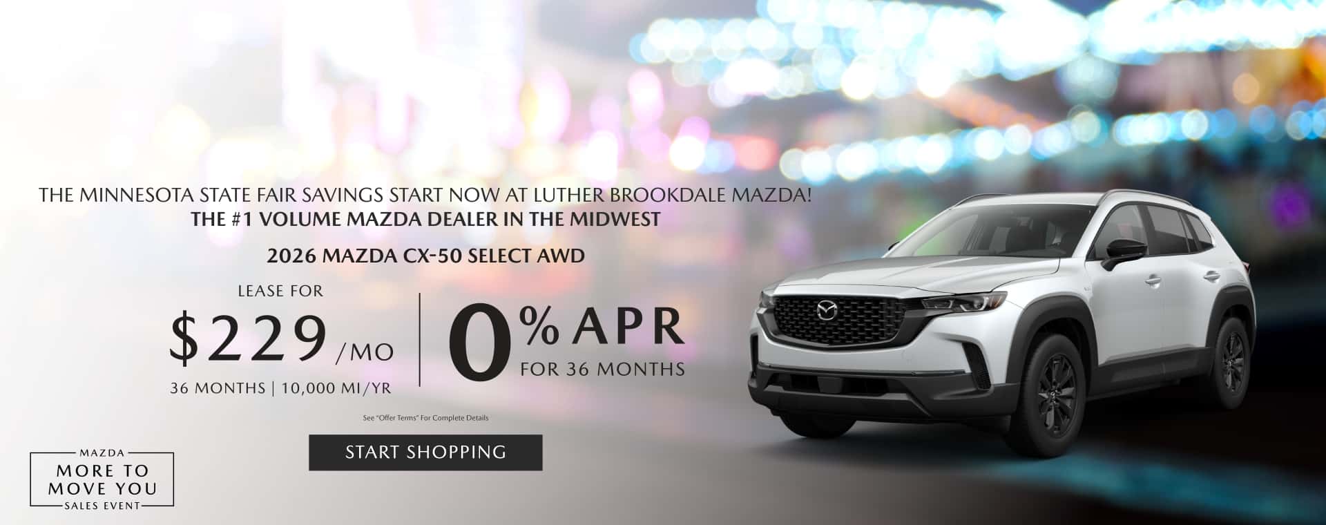0% APR For 36 Months Or $229 Lease