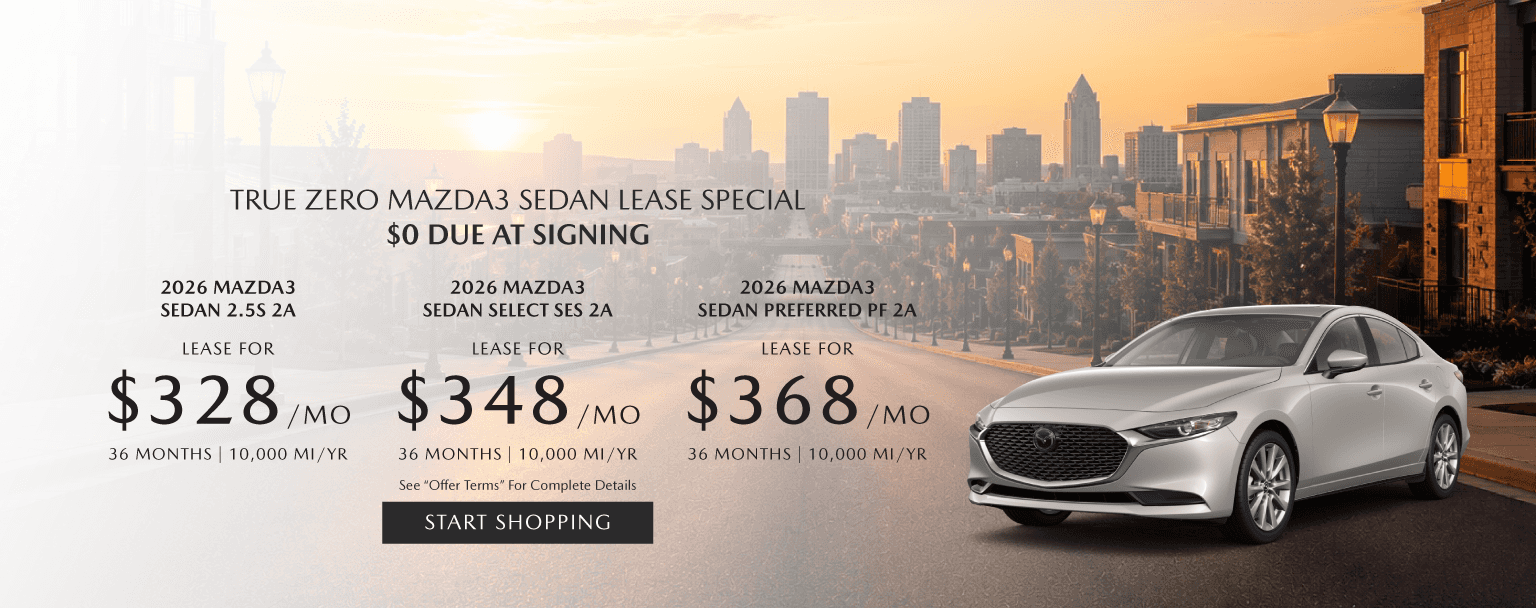 Mazda3 True Zero Lease Special