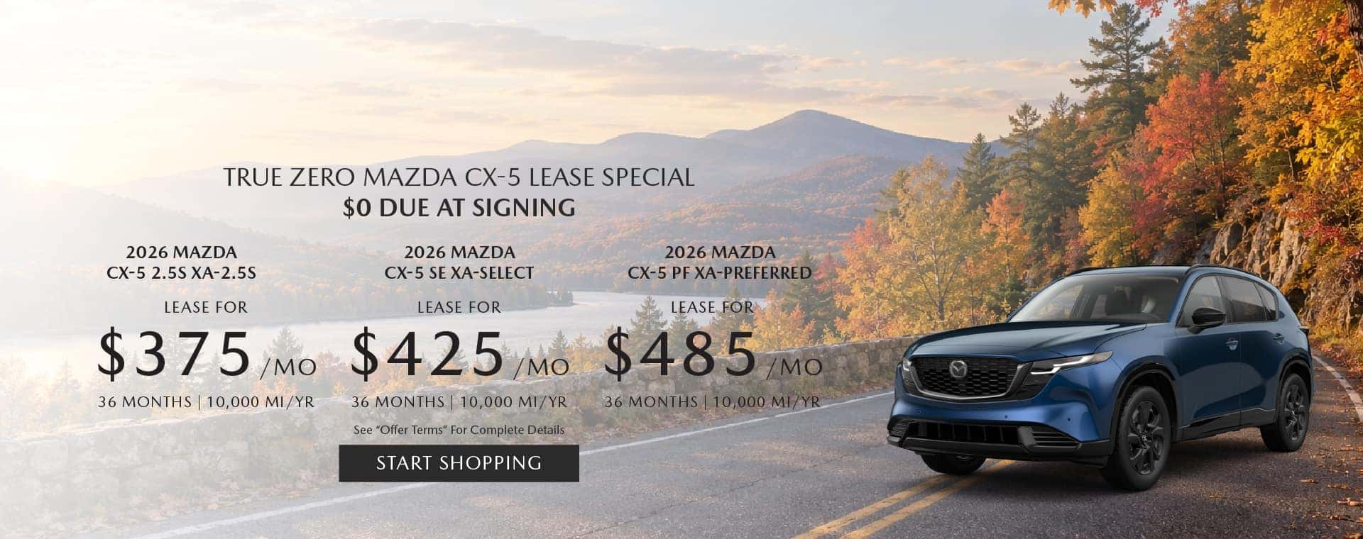 True Zero Lease Special Mazda CX-5
